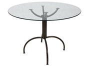 Mesa de Vidro Pé Taça, modelo M 2036