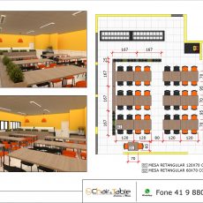 Medidas e layout para restaurantes e lanchonetes