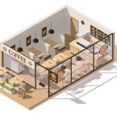 Oferecemos ajudar na distribuição das mesas e moveis conforme seu projeto sem custo