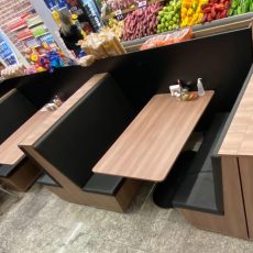 Bancos estofados para restaurantes