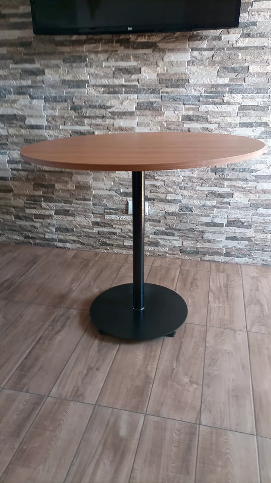 Mesa redonda com tampo de madeira para restaurante, Chair & Table
